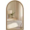 Homcom Miroir mural arche, 110 x 65 cm cadre en bois