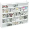 HOMCOM Vitrine murale pour objets de collection 5 étagère réglables en...