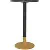 HOMCOM Table de bar ronde table de bistro table de cuisine style conte...