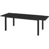 Outsunny Table de jardin extensible en aluminium rectangulaire 6 - 8 p...