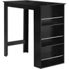 HOMCOM Table de bar table haute de cuisine mange-debout comptoir - dim...