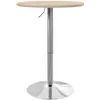 HOMCOM Table de bar ronde table haute cuisine réglable en hauteur 69-9...