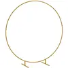 Outsunny Arche décorative - arche de mariage - arche de ballon - dim. 222L x 60l x 224H cm - acier doré