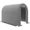 Outsunny Abri de jardin rangement extérieur dim. 239L x 159l x 190H cm - porte zippée - acier galvanisé PE gris
