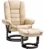 HOMCOM Fauteuil relax inclinable 135° grand confort pivotant 360° avec...