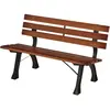 Outsunny Banc de jardin extérieur 2 places en aluminium et lattes de b...