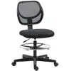 Vinsetto Chaise de Bureau ergonomique Chaise bureau Maille Chaise de bureau noir Hauteur Ajustable Design Ergonomique Confort   Aosom France