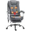 Vinsetto Fauteuil de bureau direction massant chauffant hauteur réglab...