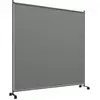 Outsunny Panneau brise-vue paravent extérieur sur roulettes - autoportant - dim. 183L x 30l x 181H cm - gris