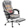 Vinsetto Fauteuil de bureau direction massant chauffant hauteur réglab...