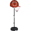 SPORTNOW Support panier de basket-ball jeu de 6 fléchettes magnétiques 2 en 1