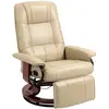 HOMCOM Fauteuil relax inclinable repose-pieds réglable pivotant 360° p...
