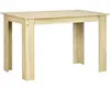 HOMCOM - Table à manger - Panneau de particules - 120x69x75cm - Chêne