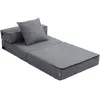 HOMCOM Chauffeuse canapé-lit convertible fauteuil 1 place avec 1 couss...