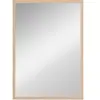 Miroir mural HOMCOM rectangulaire 50 x 70 cm, cadre en bois, idéal pou...