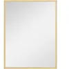 HOMCOM Miroir mural rectangulaire 90x70cm bois naturel
