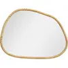 Miroir mural - HOMCOM - forme organique - cadre en bois - décoration d...