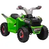 HOMCOM Quad électrique enfant V. max.  2,5 Km/h 6 V vert TU