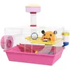PawHut Cage à hamster rat rongeur multicolore avec plateforme, biberon...