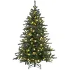 Non communiqué Sapin de Noël artificiel LED H180 cm - 872 branches - blanc chaud vert