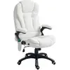 Vinsetto Fauteuil de bureau massant et chauffant hauteur réglable, dos...
