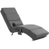 HOMCOM Fauteuil relax salon fauteuil de massage et chauffage meridienn...