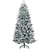 HOMCOM Sapin de Noël artificiel 180 cm Arbre de Noël avec support en m...