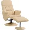 HOMCOM Fauteuil relax avec repose-pied fauteuil de relaxation fauteuil...