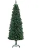 HOMCOM Sapin de Noël Artificiel Arbre de Noël Slim Ø 65 x 180H cm 479 ...