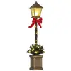 Lampadaire de Noël Outsunny lumineux de 1,2 m réverbère de Noël orneme...