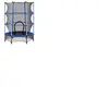 Non communiqué HOMCOM Trampoline Enfant Ø 1,40 × 1,90H m Filet de sécurité Porte zipée Couvre-Ressorts 6 poteaux rembourrés Inclus Bleu