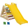 AIYAPLAY 5 en 1 Triangle d'escalade avec toboggan enfants parcours mot...