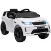 Aiyaplay Voiture électrique enfant licence officielle land rover discovery sport - 12v, 5kmh max. - nombreux effets - télécommande - blanc
