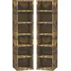 HOMCOM Lot de 2 étagères colonnes armoire de rangement CD 12 compartim...