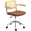HOMCOM Chaise de bureau fauteuil de bureau fonction basculante hauteur...