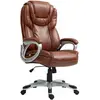 HOMCOM Chaise de bureau fauteuil de bureau avec fonction bascule roule...