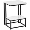HOMCOM Table basse moderne salon table d'appoint chambre structure aci...