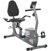 HOMCOM Vélo d'appartement semi-allongé vélo couché magnétique écran LC...