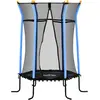 HOMCOM Trampoline pour enfant Ø 1,63 x 1,9 m filet de sécurité porte z...