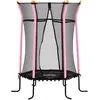 HOMCOM Trampoline pour enfant Ø 1,63 x 1,9 m filet de sécurité porte z...