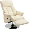 HOMCOM Fauteuil de relaxation inclinable pivotant repose-pied réglable...