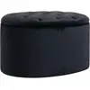 HOMCOM Banc de rangement rembourré avec espace de rangement pour coulo...