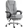 Vinsetto Fauteuil de bureau massant et chauffant hauteur réglable doss...