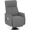 HOMCOM Fauteuil relax massant fauteuil de relaxation inclinable pivota...