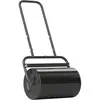 OUTSUNNY Rouleau à gazon jardin en acier avec poignée dim. 59l x 32l x...