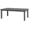Outsunny Table basse rectangulaire plateau à lattes pour intérieur/ext...