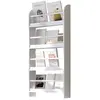 Étagère murale en bois pour livres et magazines - HOMCOM - 4 niveaux -...