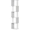 HOMCOM Bibliothèque étagère Design Moderne à 5 Niveaux   Rangement Pra...