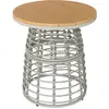 Outsunny Table basse de jardin table d'appoint extérieur ronde en rési...