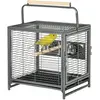 PawHut Cage de transport en acier pour perroquets, cage à oiseaux avec...